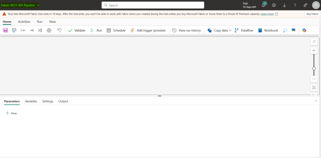 Microsoft Fabric: Fabric REST API in Data Pipeline