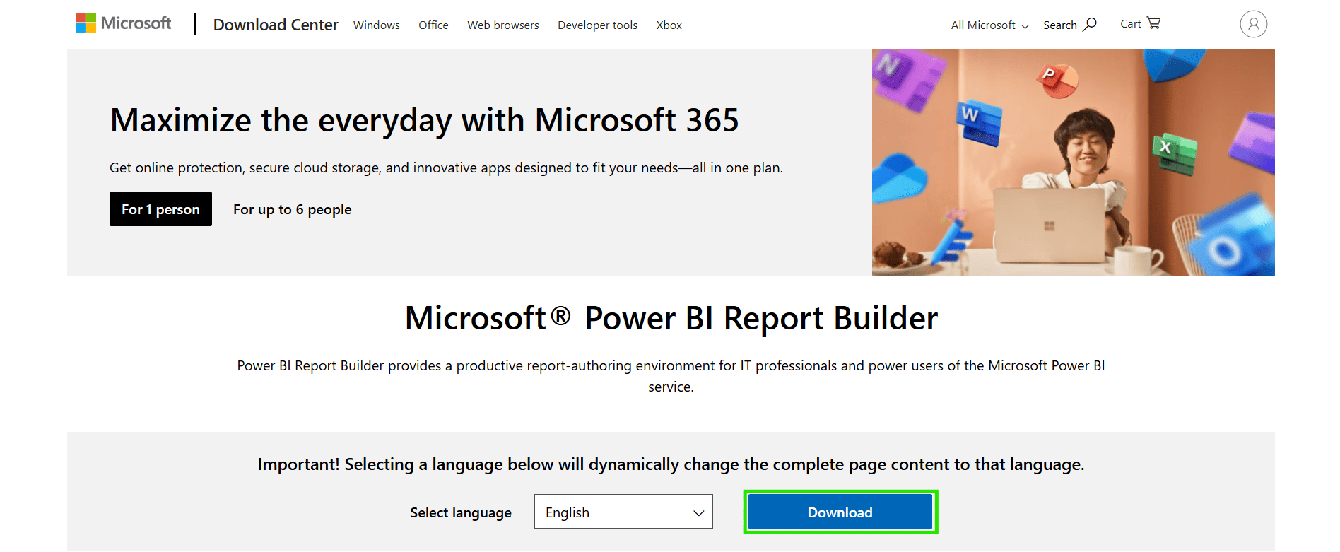 Microsoft Power BI Paginated Report Builder Download