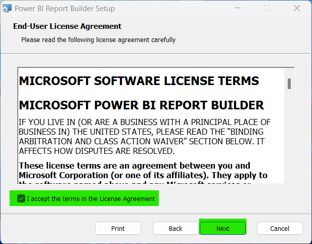 Microsoft Power BI Paginated Report Builder Setup