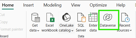 Power BI Desktop Dataverse Connector