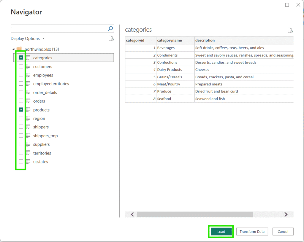 Import Microsoft Excel data into Power BI Desktop