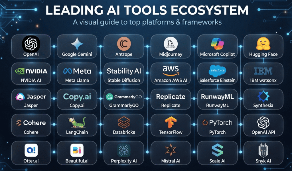 Popular and most used AI tools in 2026